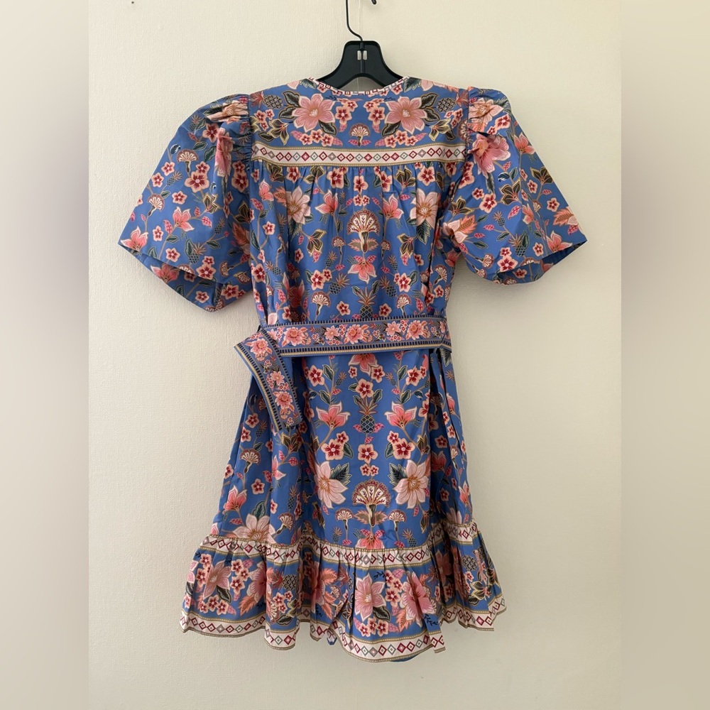 FARM Rio Floral Blue and Pink Mini Dress - Picture 2 of 8